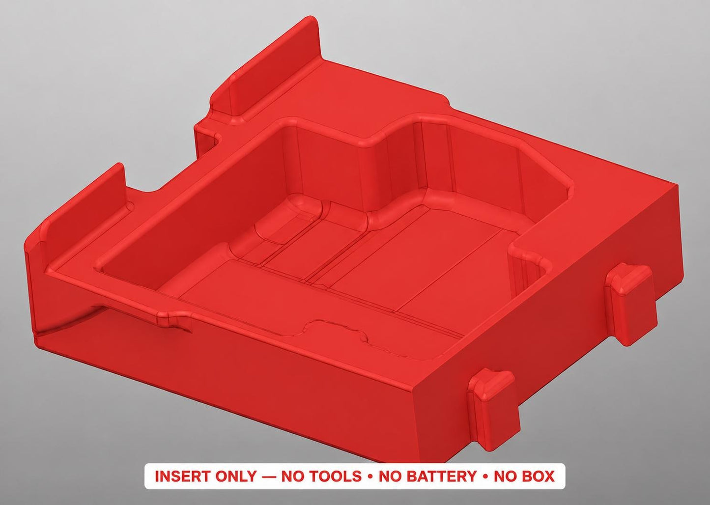 Milwaukee Packout Insert | Laser Line, Distance Meter, Battery Storage (RED)