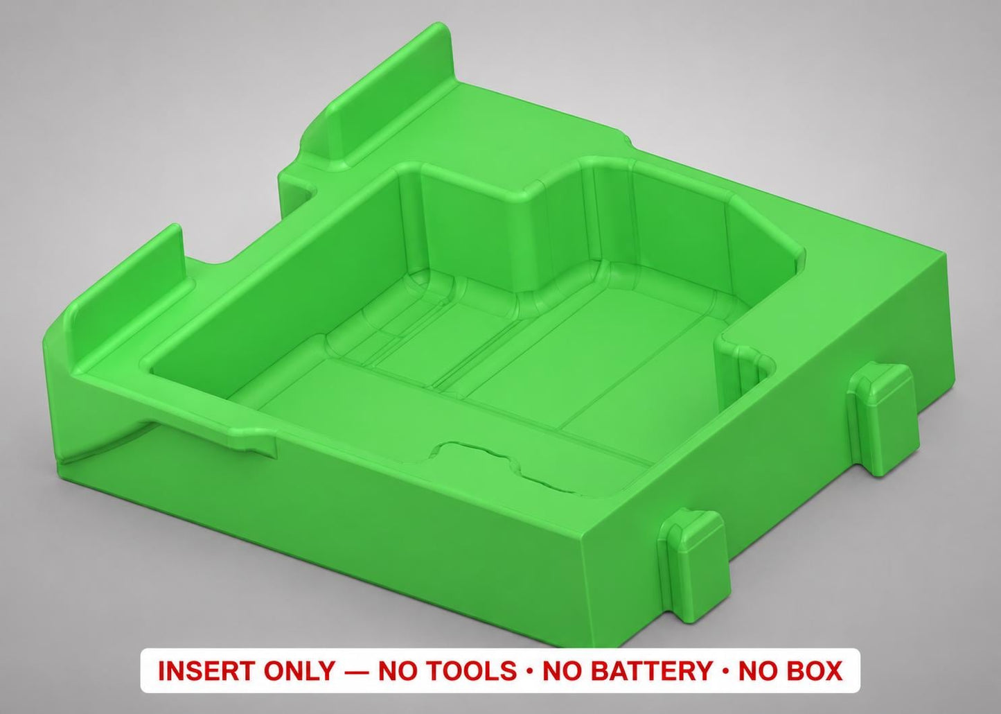 Milwaukee Packout Insert | Laser Meter, Line, Battery Storage | 3D Printed Organizer (Green)