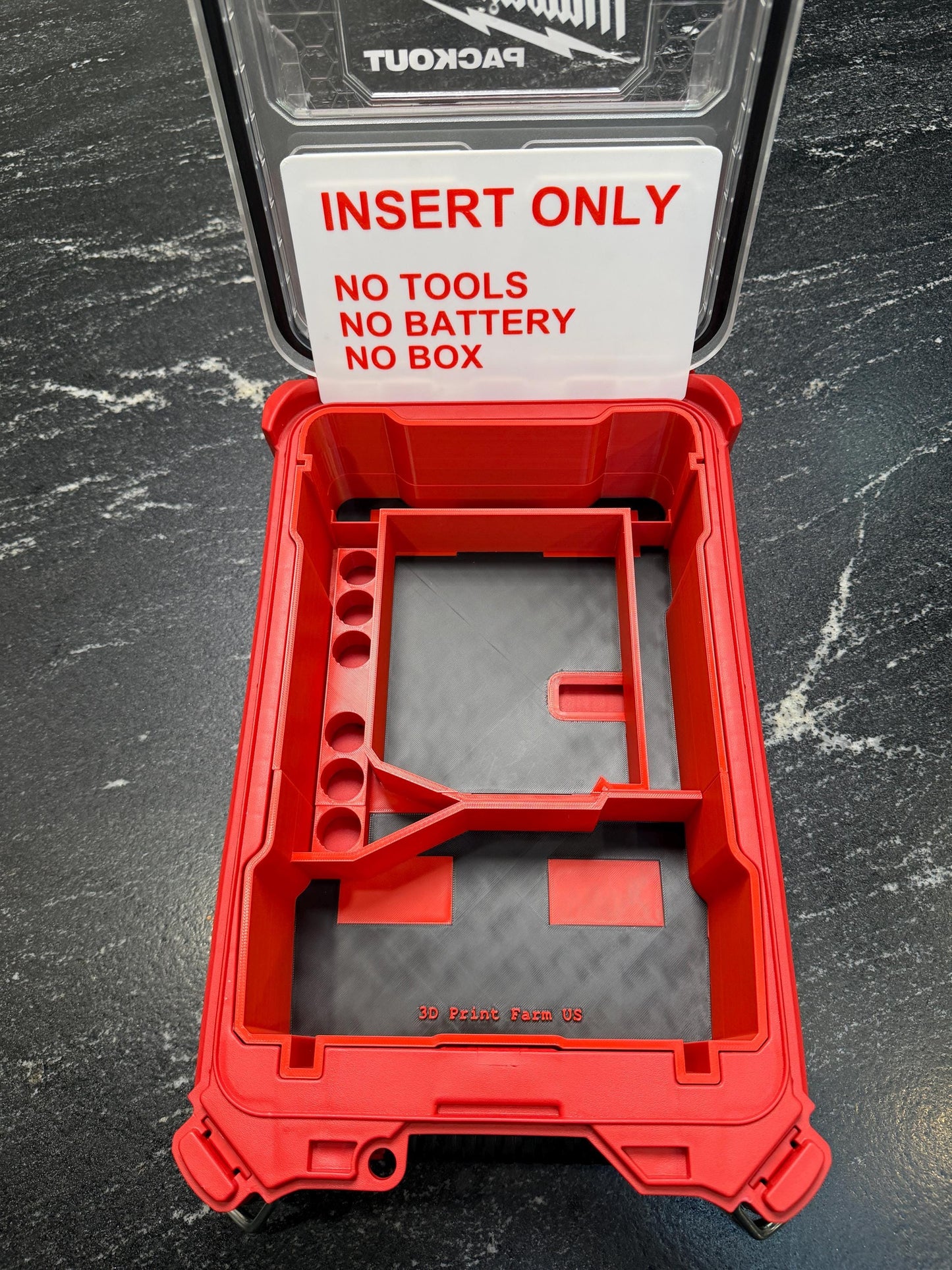 Milwaukee Compatible Red Lithium Rechargeable Laser Packout Insert Tray