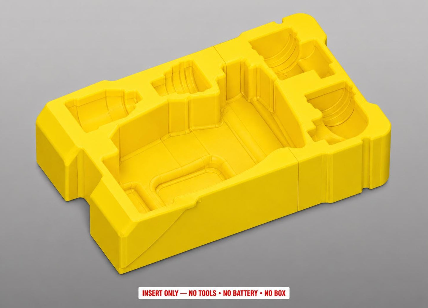Milwaukee M12 Fuel Drill Organizer Insert | 3D Printed Packout Tool Case Holder (Yellow)