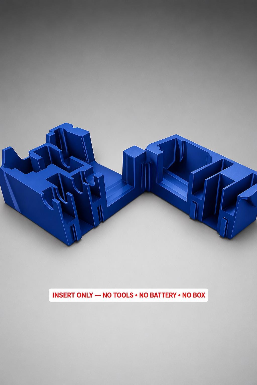 Milwaukee Packout Insert for M12 Oscillating Multi-Tool | 3D Printed Organizer | CAT.2526-20 BLUE
