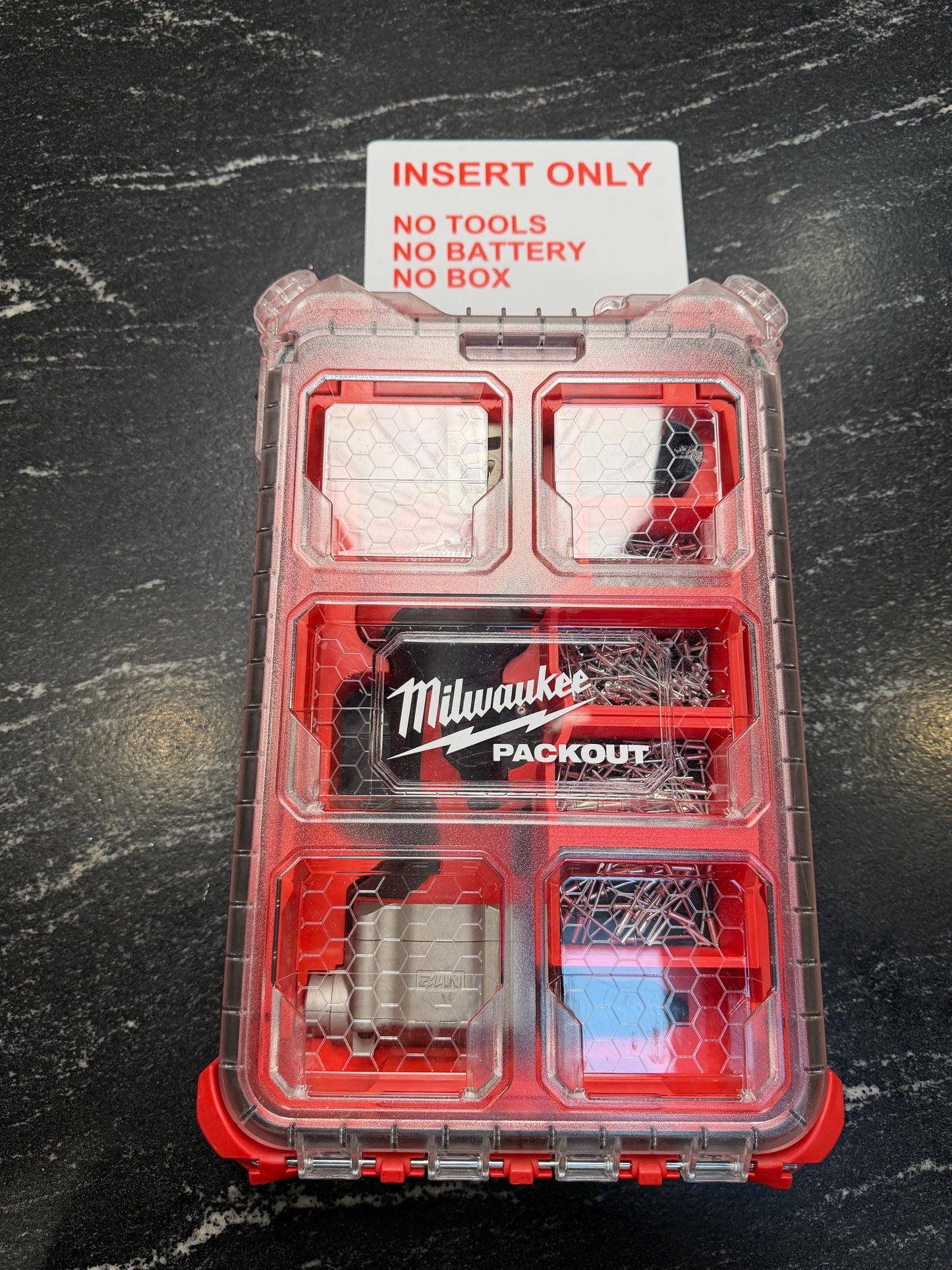 Milwaukee Compatible M12 Rivet Gun Organizing Insert Tray