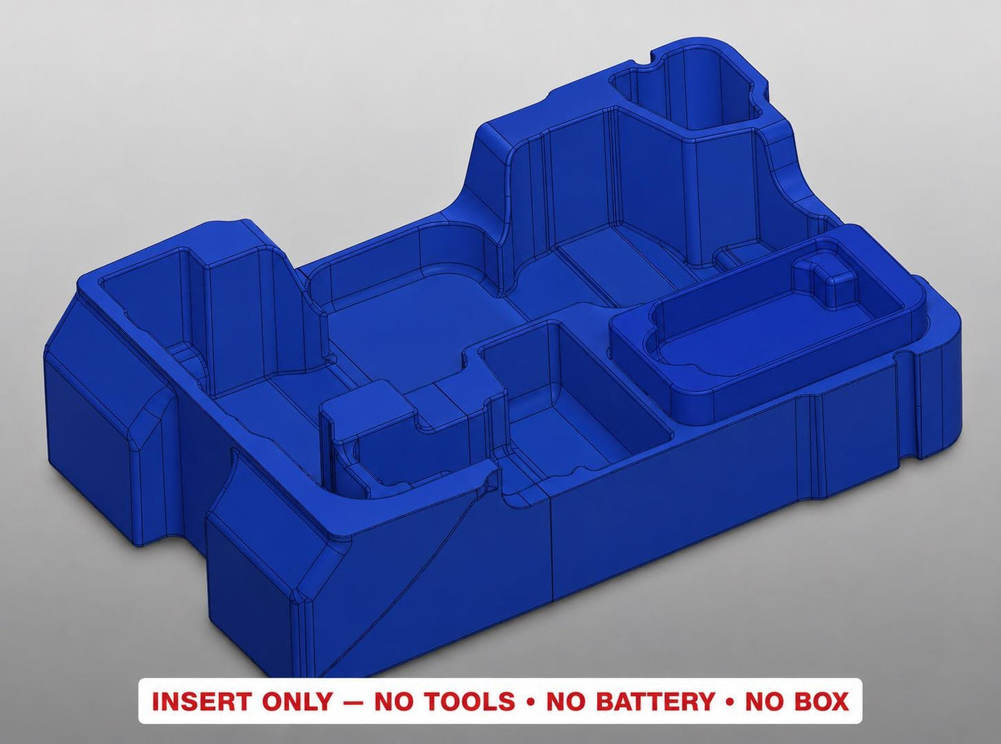Milwaukee Packout Insert for M12 Cordless Rivet Tool | 3D Printed Organizer | CAT.2550-20 BLUE