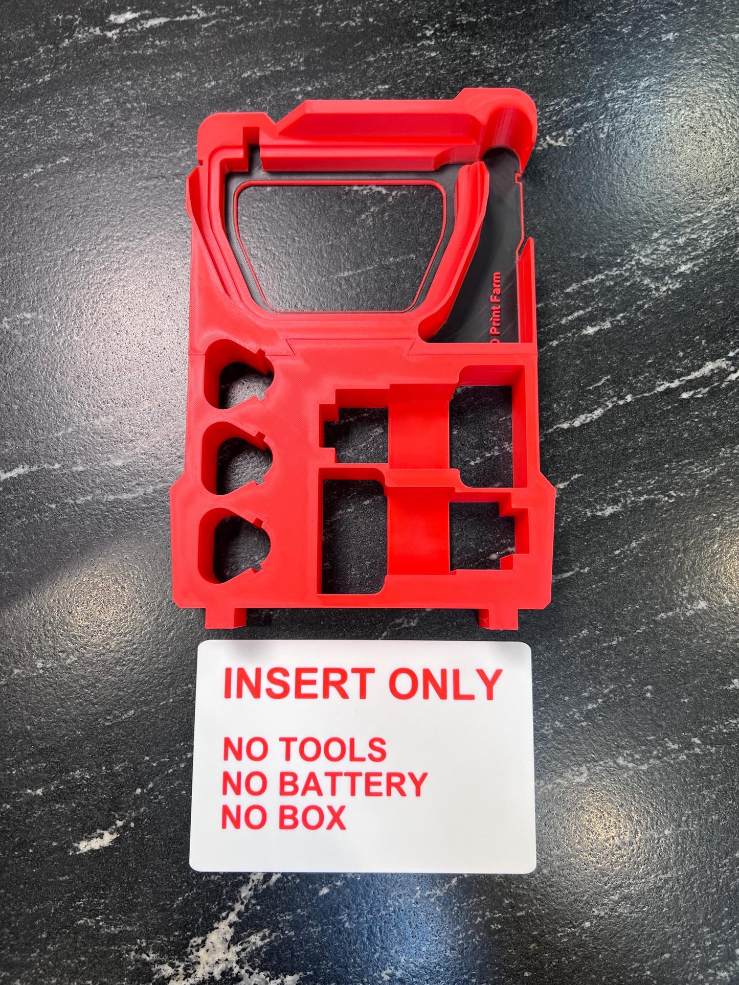 Milwaukee Compatible M12 Battery and Charger Organizing Insert Tray