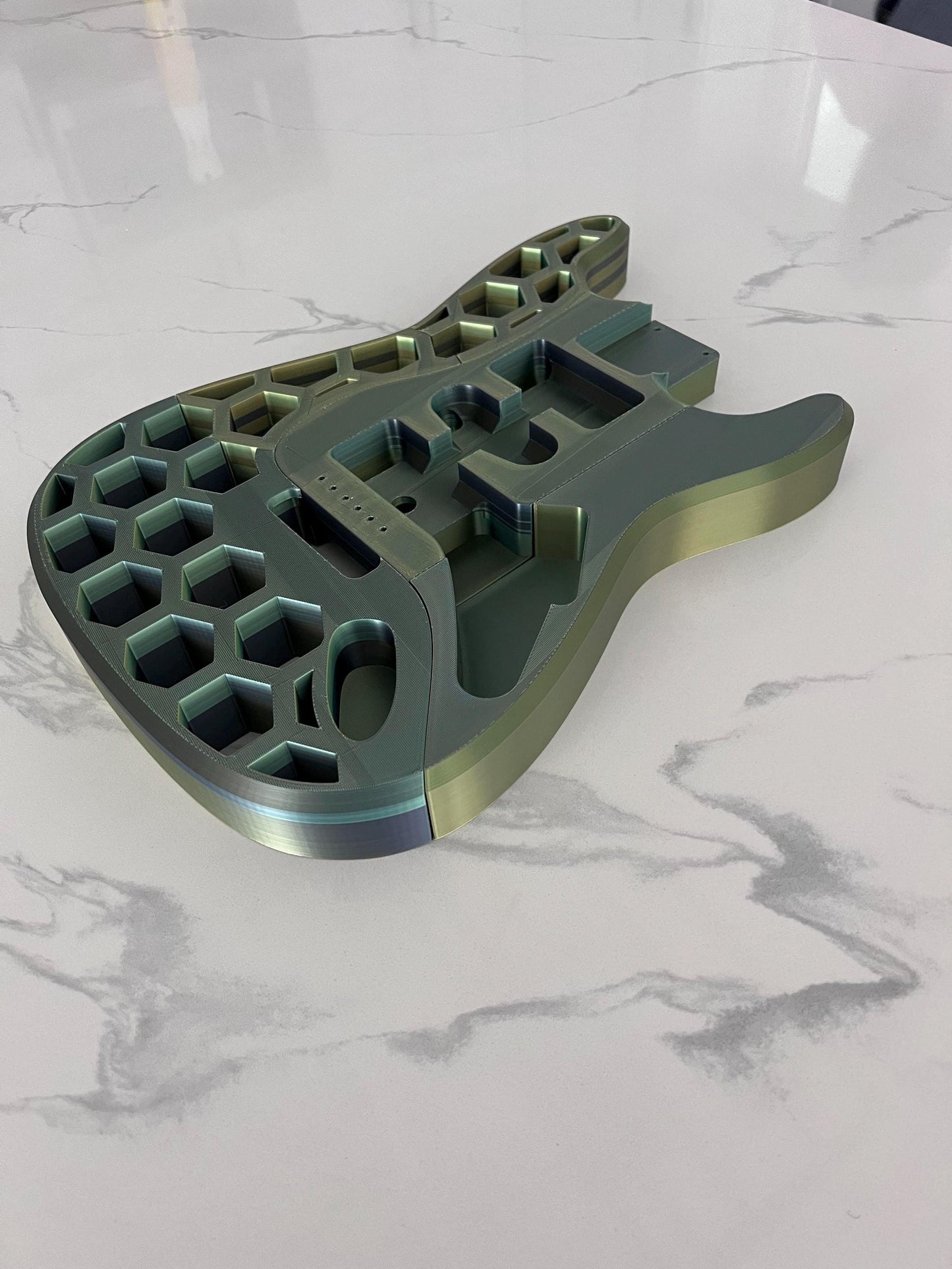 3D Printed Stratocaster, guitar, fender style, full size, gift, present.