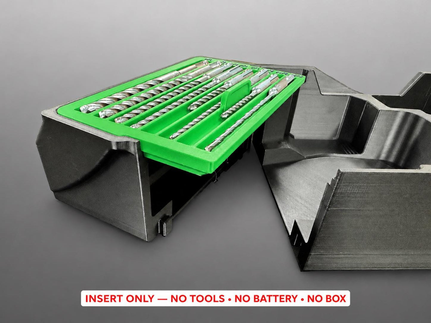 Milwaukee Packout Insert for Rotary Hammer | 3D Printed Organizer (Green)