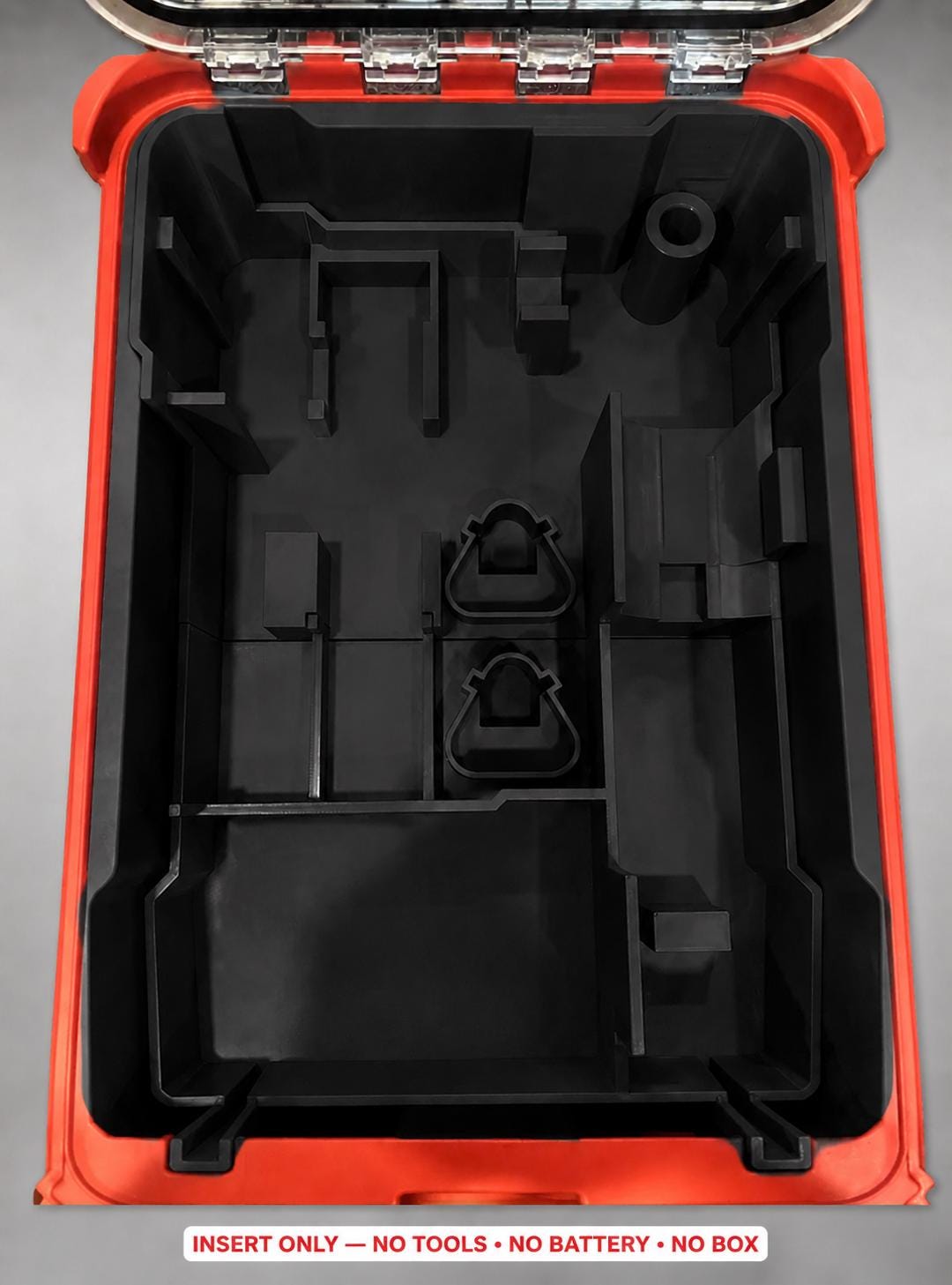 Milwaukee Packout Insert – M12 Impact Wrench & Ratchet Organizer BLACK