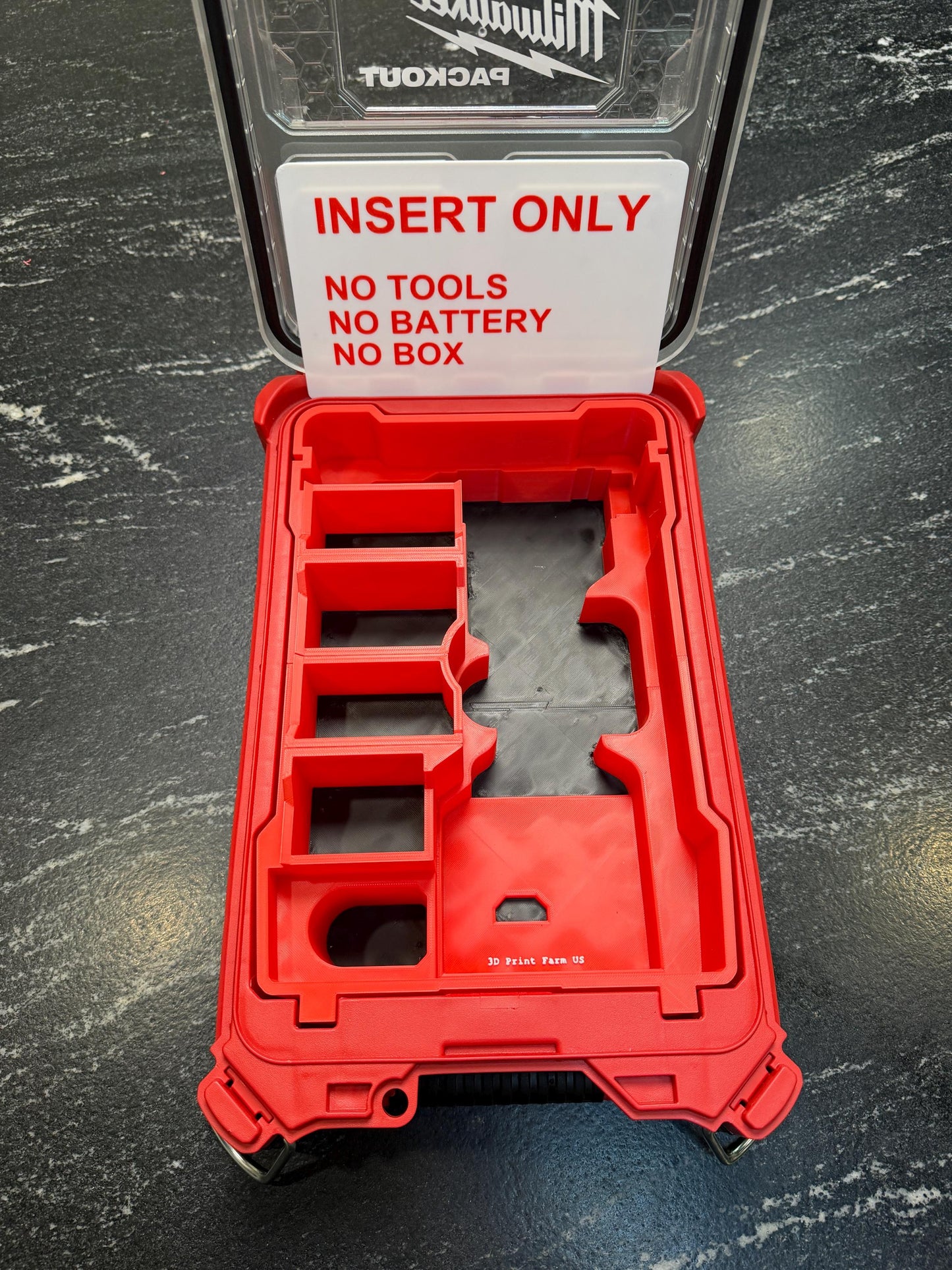Milwaukee Compatible M12 Rivet Gun Organizing Insert Tray