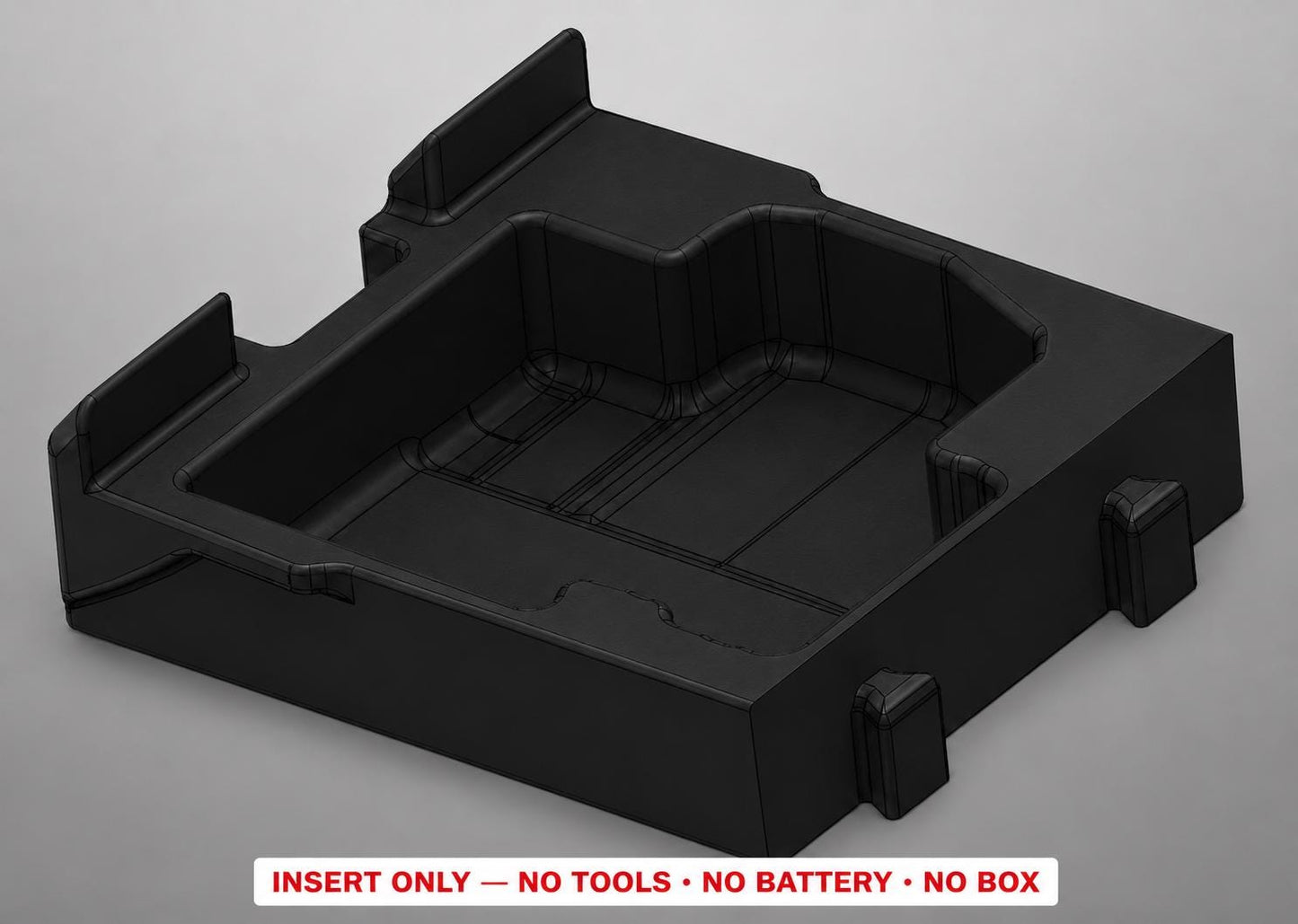 Milwaukee Packout Insert | Laser Line, Distance Meter, Battery Storage Organizer