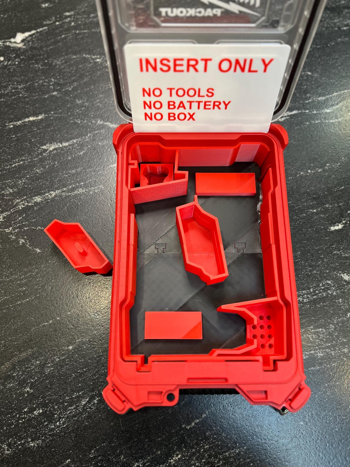 Milwaukee Compatible M12 Fuel Cordless Hammer Drill & Impact Driver Organizing Insert Tray