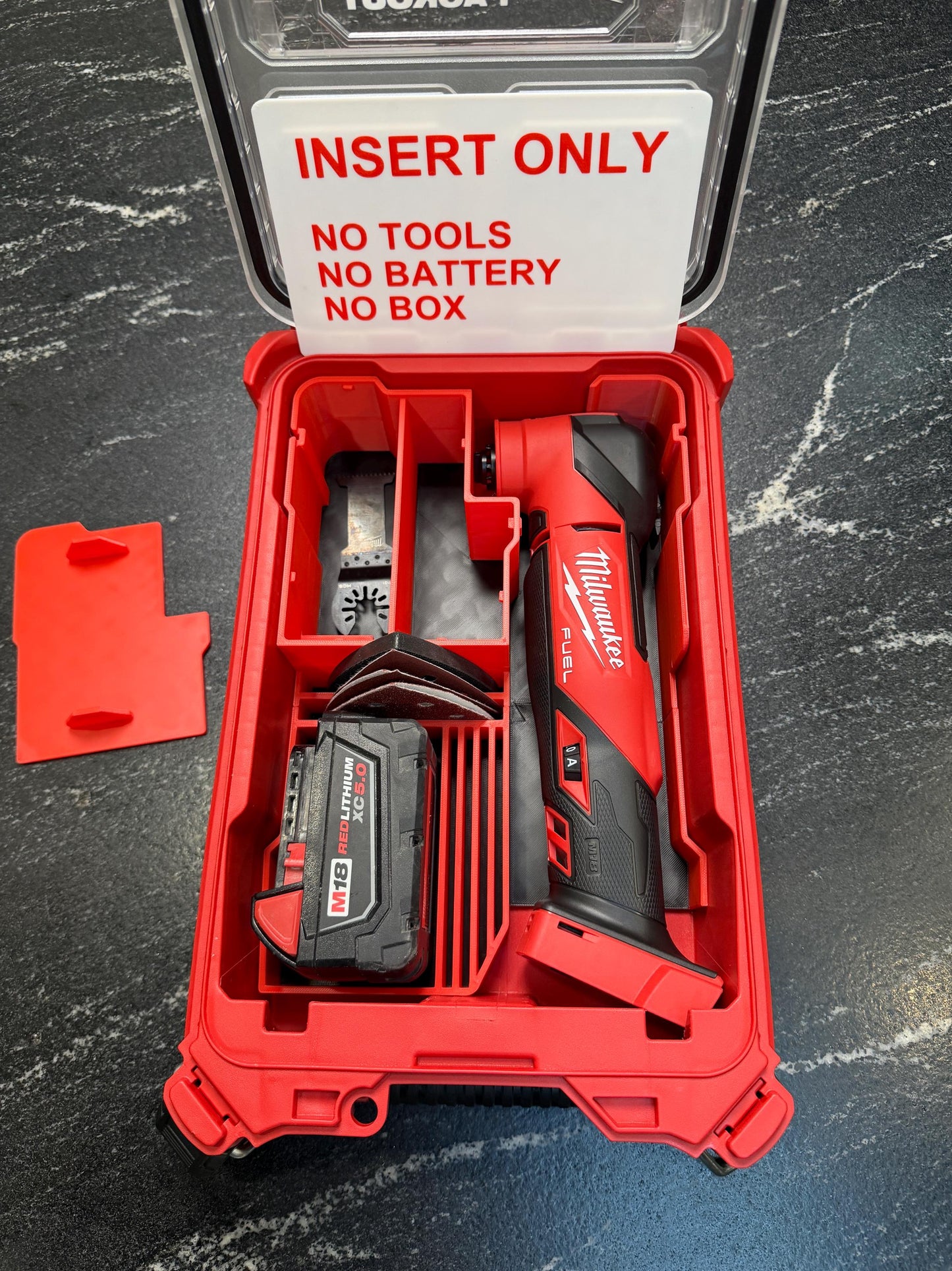 Milwaukee Compatible M18 Oscillating Multitool Packout Insert Tray