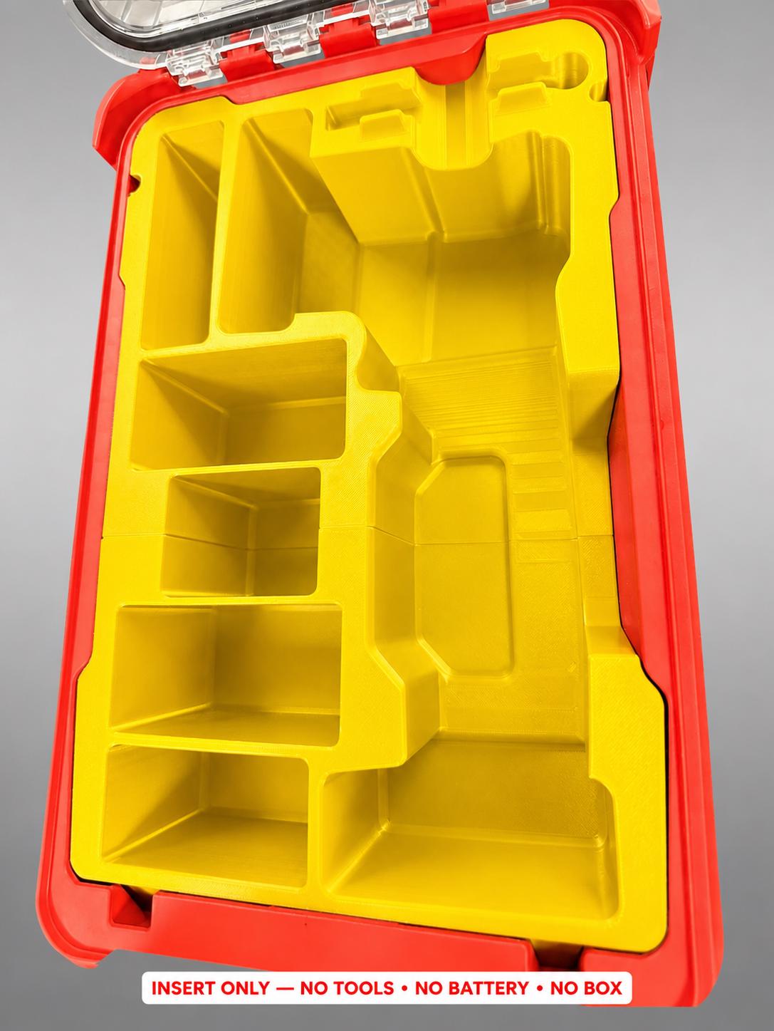 Milwaukee Packout Insert for M12 Sander | 3D Printed Organizer (Yellow)