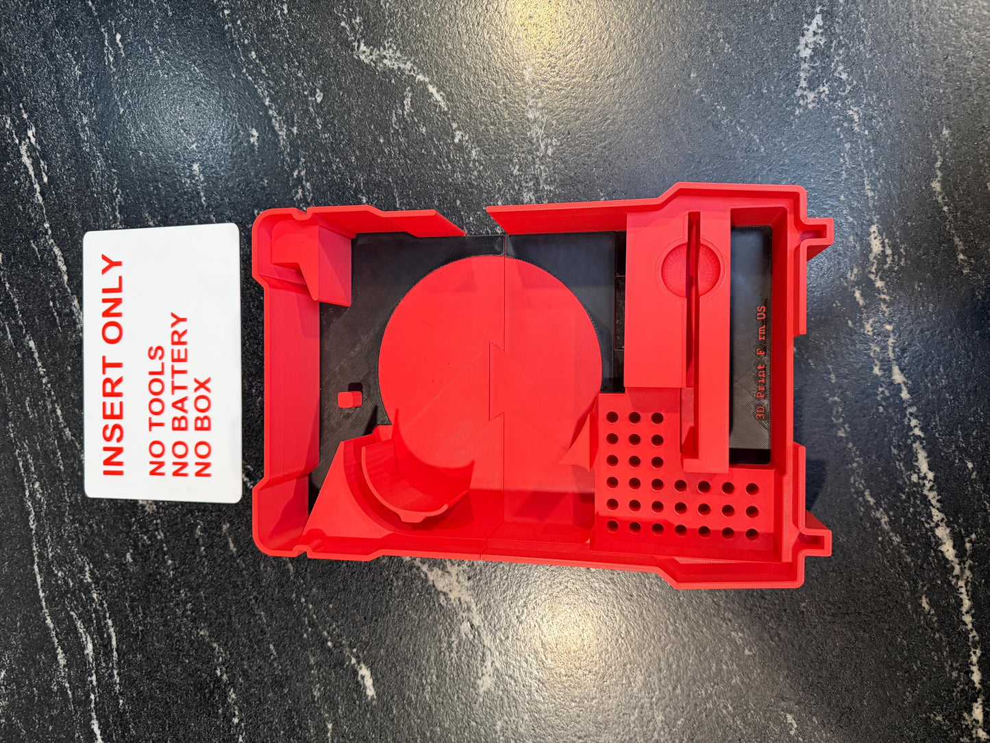 Milwaukee Compatible M18 Compact Router Organizing Insert Tray