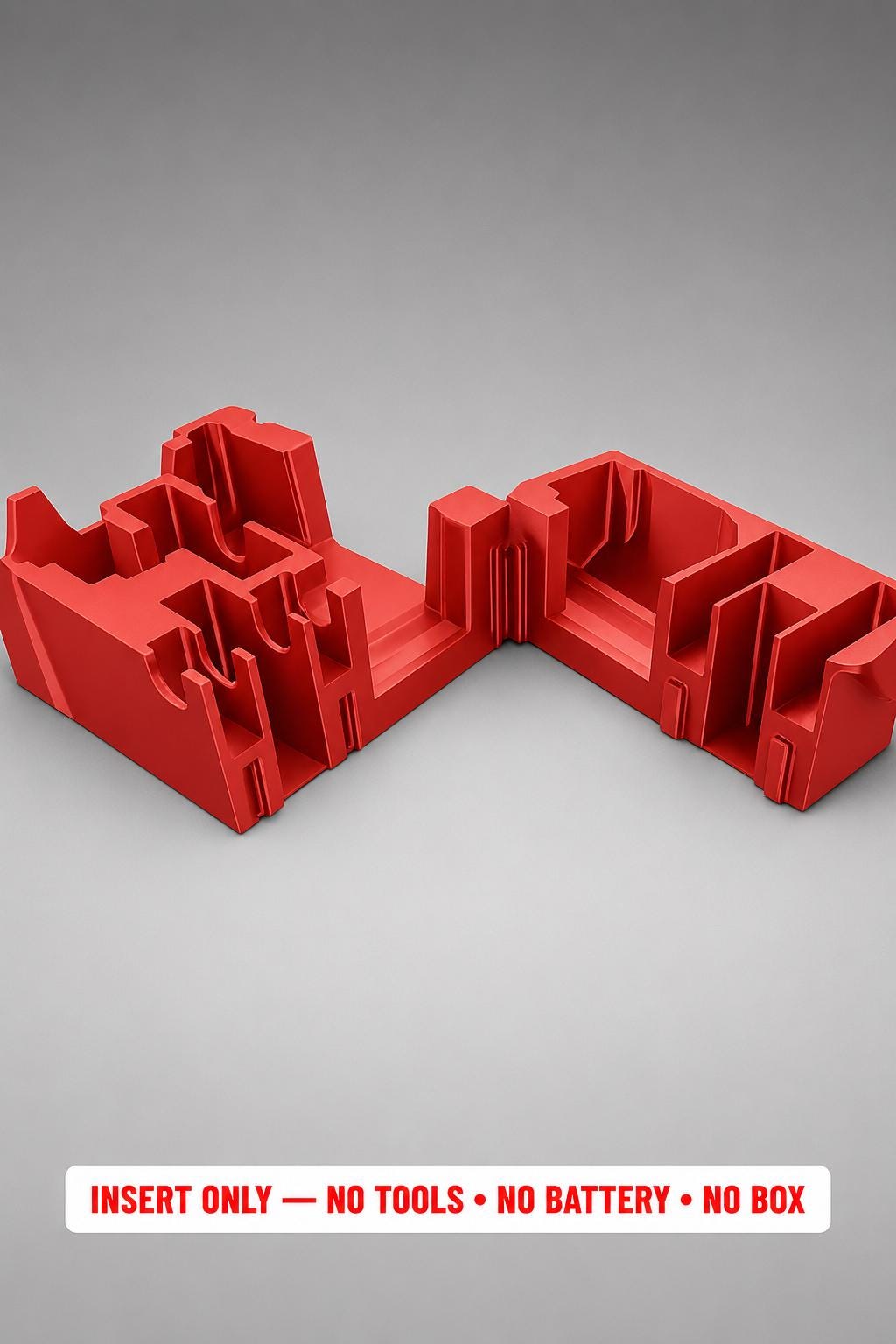 Milwaukee Packout Insert for M12 Oscillating Multi-Tool | 3D Printed Organizer | CAT.2526-20 RED