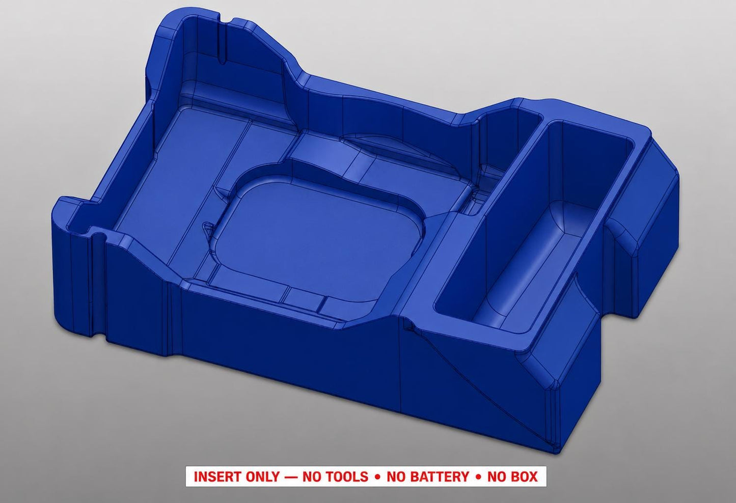 Milwaukee M12 Stapler Packout Insert | 3D Printed Organizer, Blue, CAT.2447-20