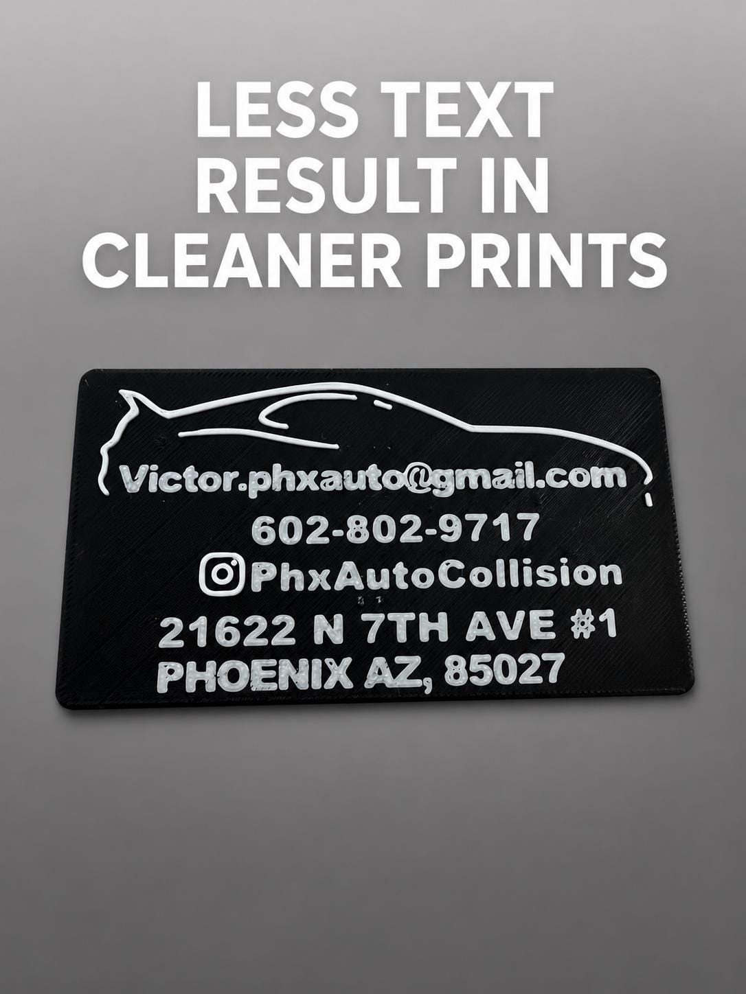 Luxury 3D Printed Business Card | Custom Logo Business Card | Executive Networking Card | Personalized Branding | Made in USA