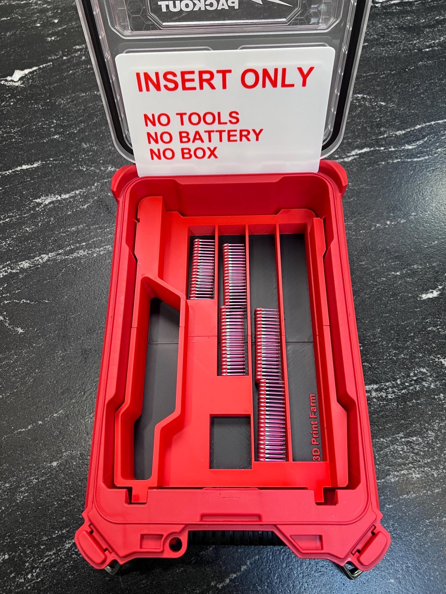 Milwaukee Compatible M12 Cable Stapler Organizing Insert Tray