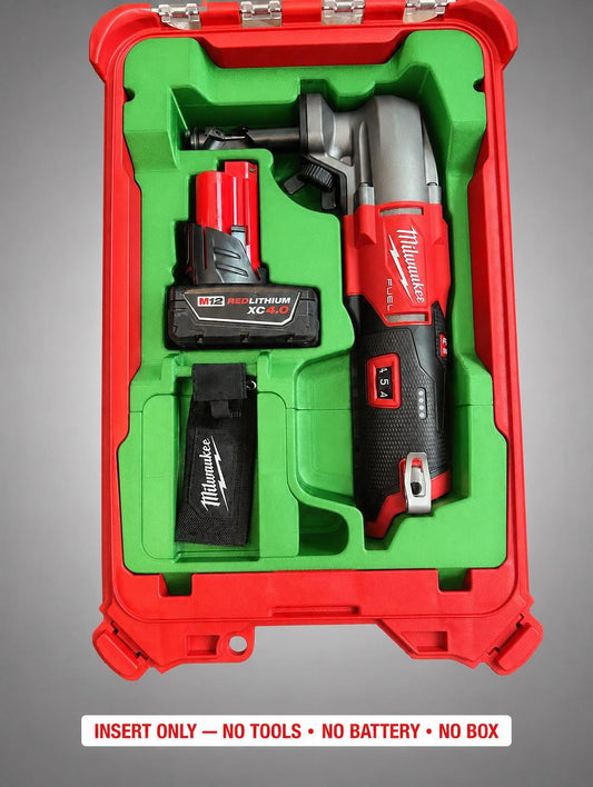 Milwaukee M12 Nibbler Packout Insert | 3D Printed Organizer Tray (Green)