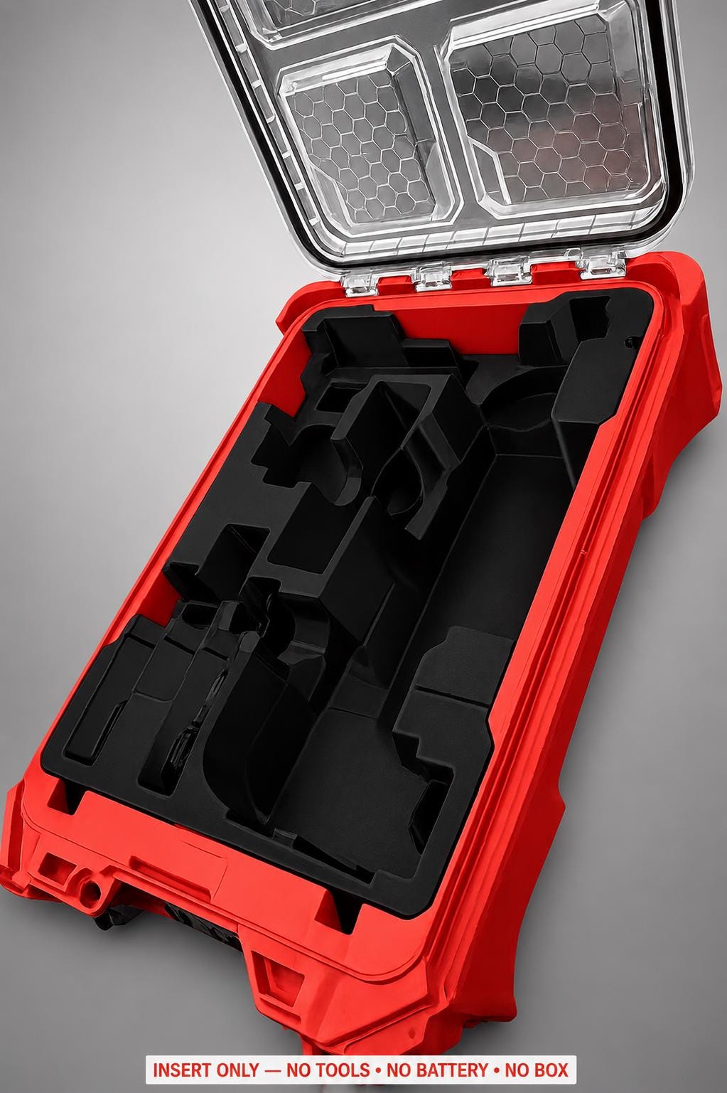 Milwaukee Packout Insert for M12 Oscillating Multi-Tool | 3D Printed Organizer | CAT.2526-20 BLACK