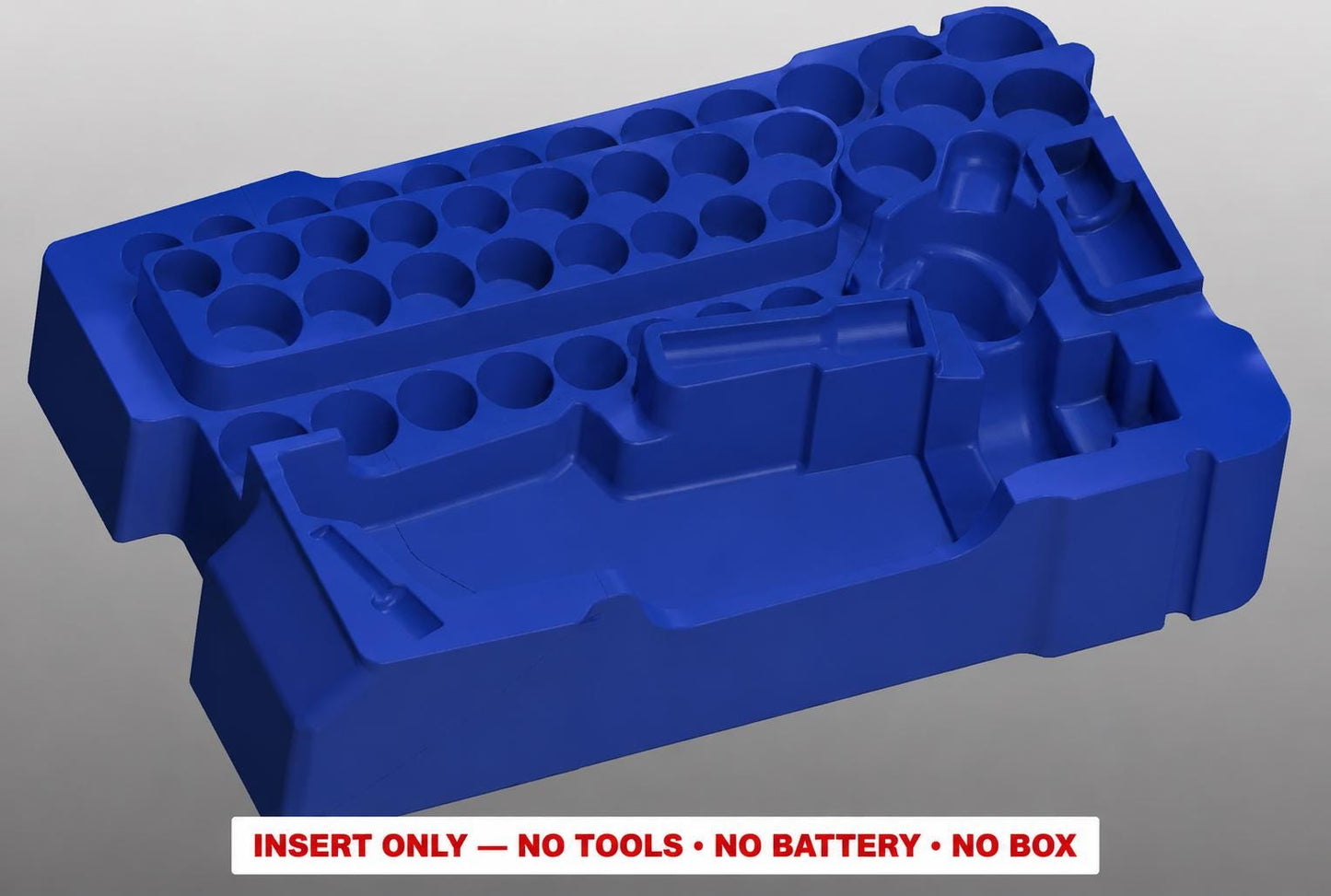 Milwaukee M12 Ratchet Socket Set Insert | 3D Printed Packout Organizer (Blue)