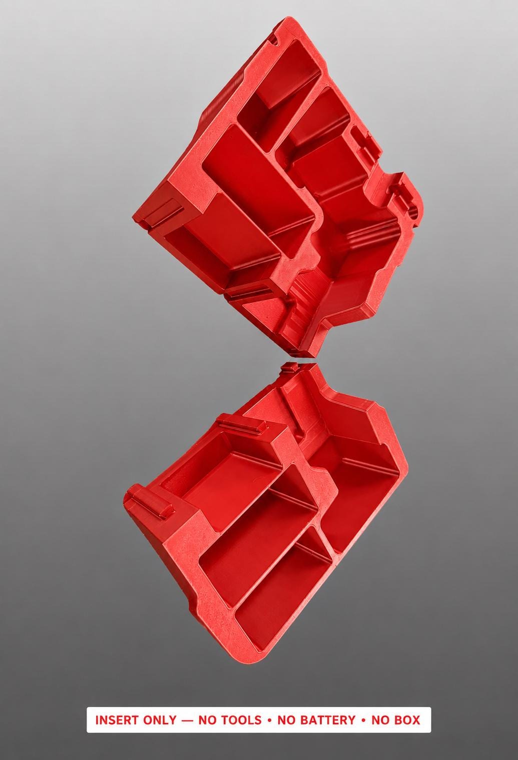 Milwaukee M12 Orbital Sander Packout Insert | 3D Printed Organizer (Red)