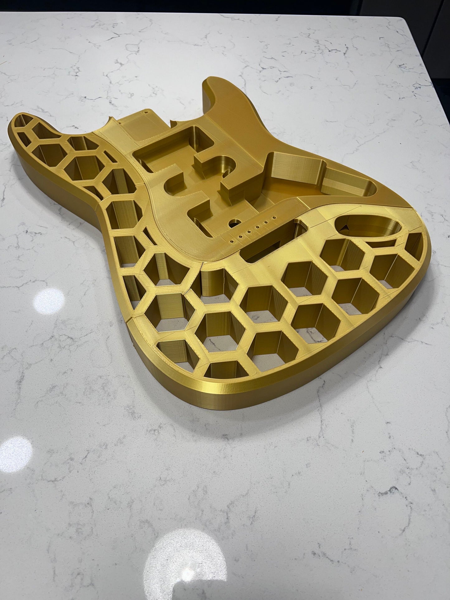 3D Printed Stratocaster, guitar, fender style, full size, gift, present.