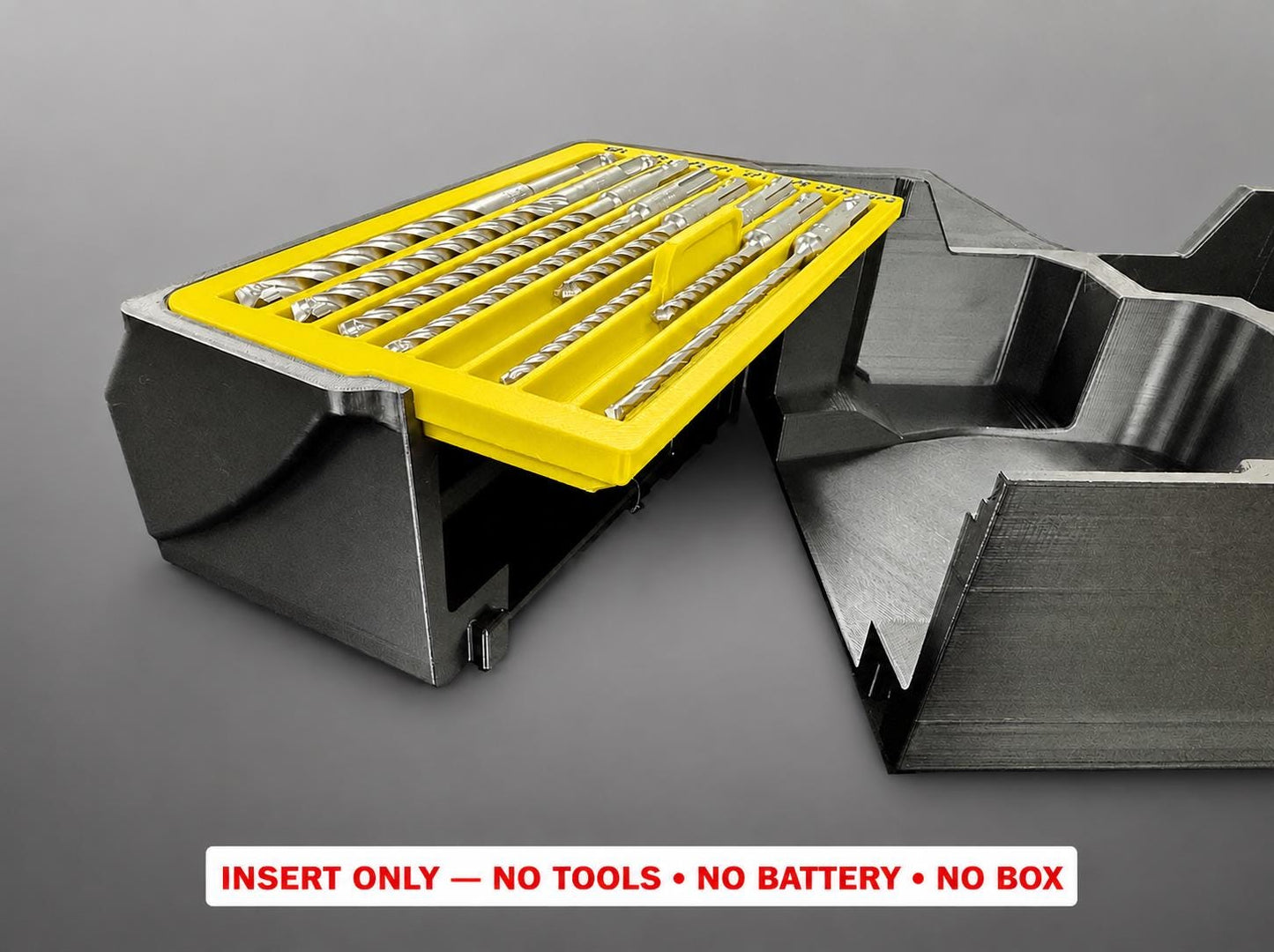 Milwaukee M12 Rotary Hammer Packout Insert | 3D Printed Organizer (Yellow)