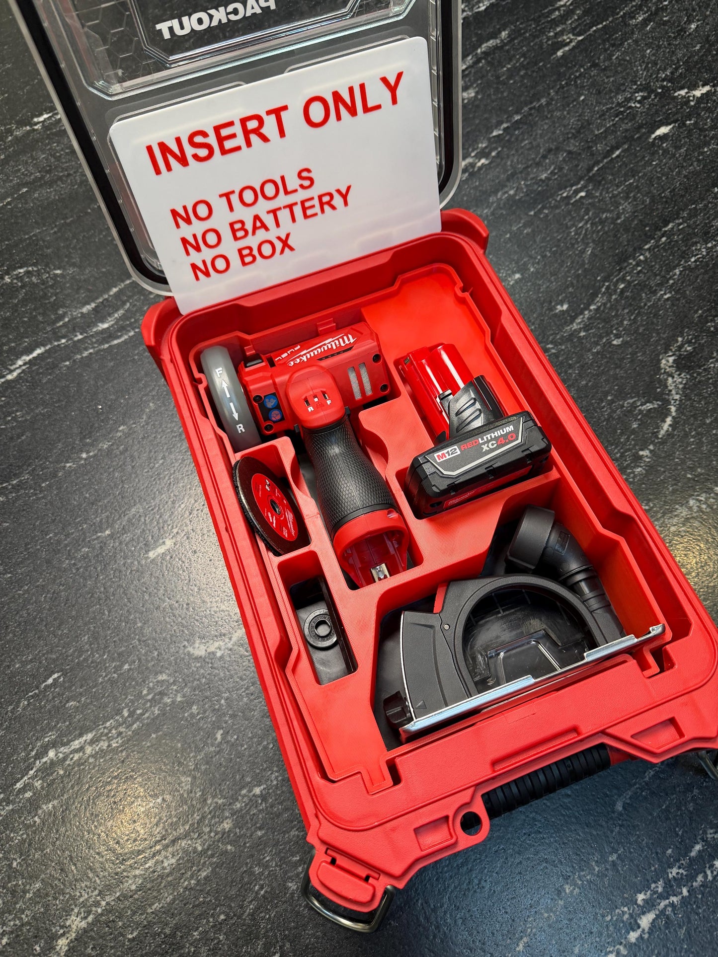 Milwaukee Compatible M12 CUT OFF TOOL Organizing Insert Tray