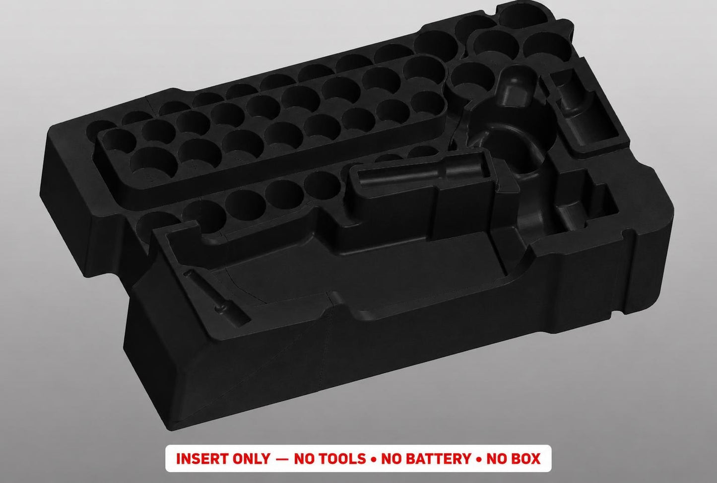 Milwaukee M12 Ratchet Socket Set Insert | 3D Printed Packout Organizer (Black)