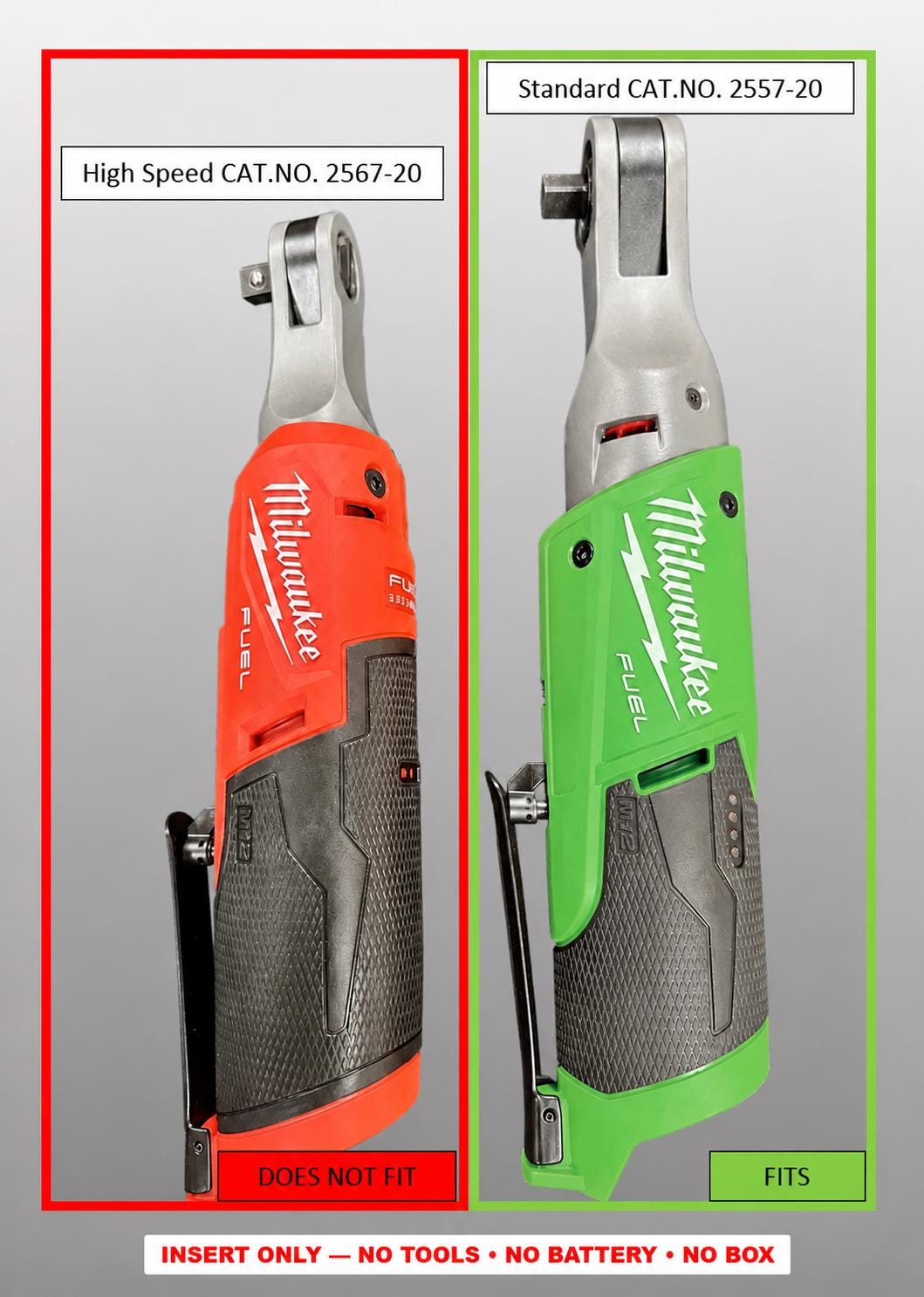Milwaukee Packout Insert Organizer | M12 Ratchet, Shockwave Socket Set Holder