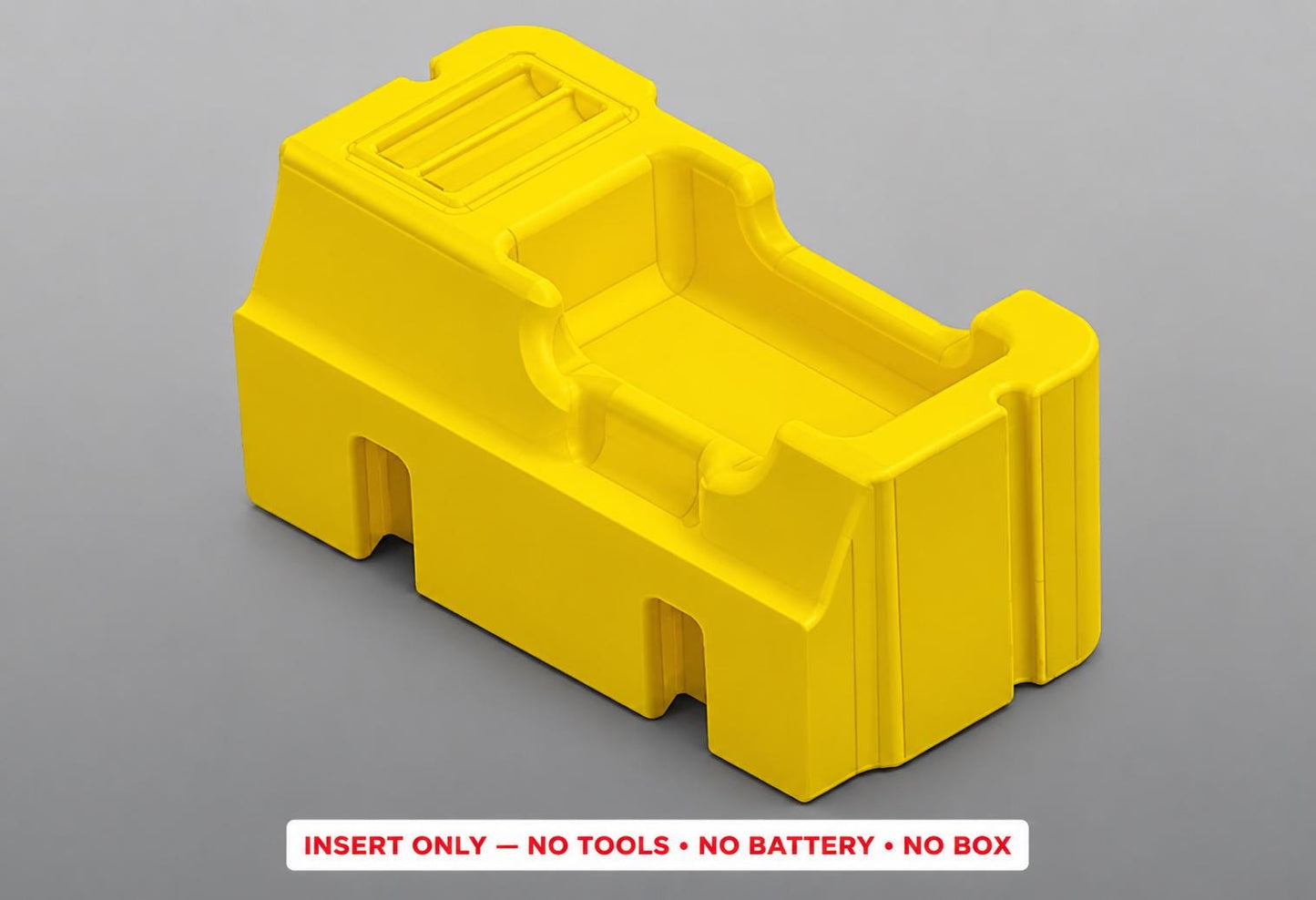 Milwaukee Packout Insert | Laser Line, Distance Meter, Battery Storage (Yellow)