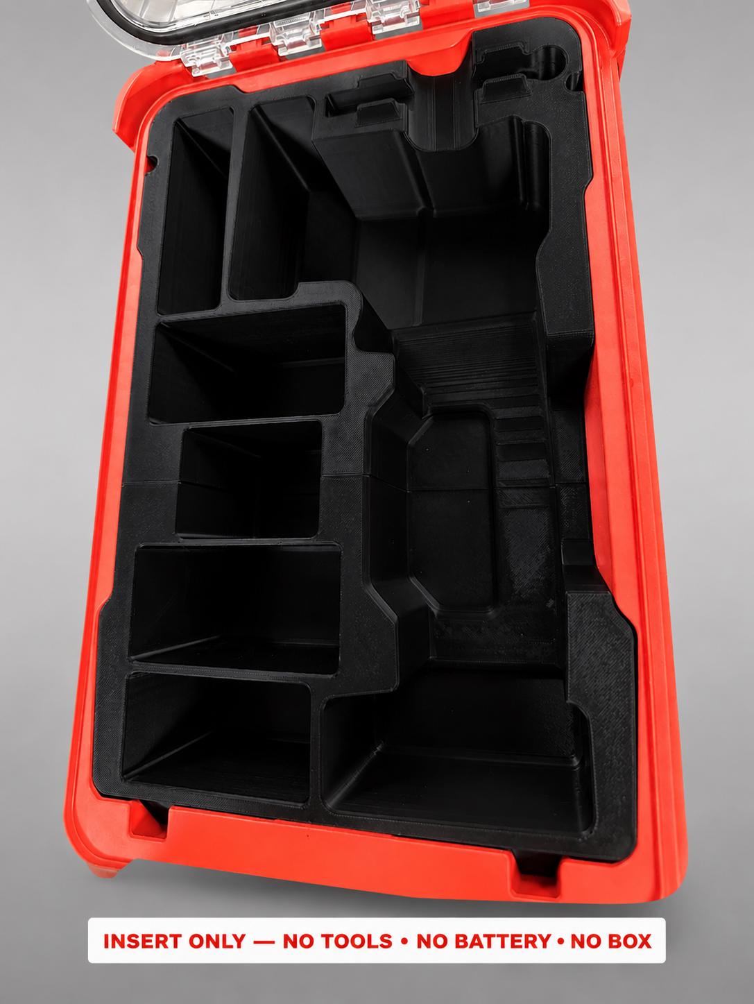 Milwaukee Packout Insert for M12 Sander | 3D Printed Organizer, Black