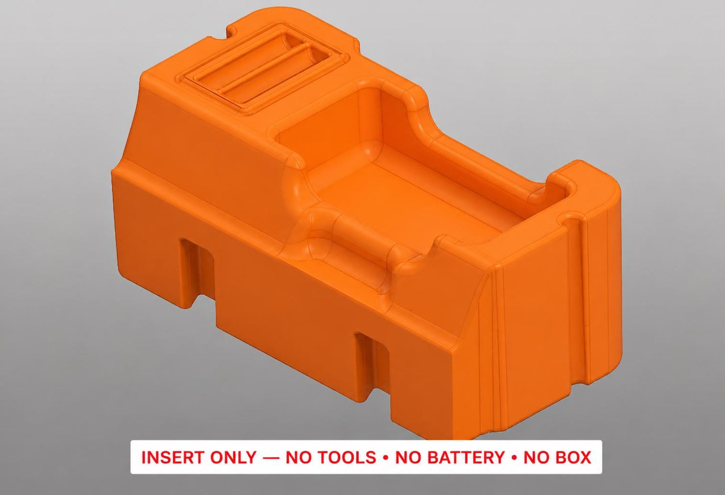 Milwaukee Packout Insert | Laser Line, Distance Meter, Battery Storage (Orange)