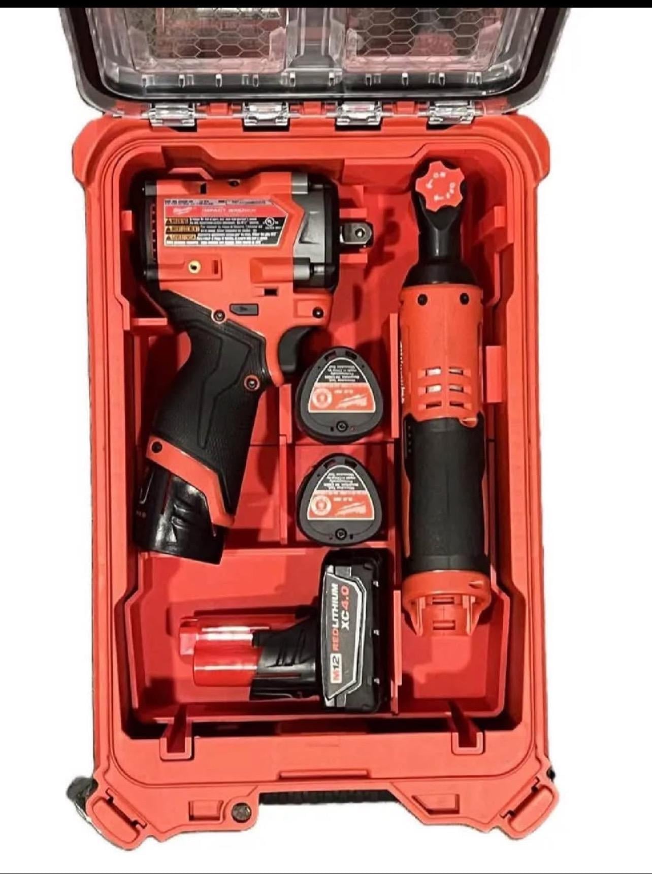 Milwaukee Compatible M12 GEN 2 Impact Wrench & Ratchet Organizing Insert Tray