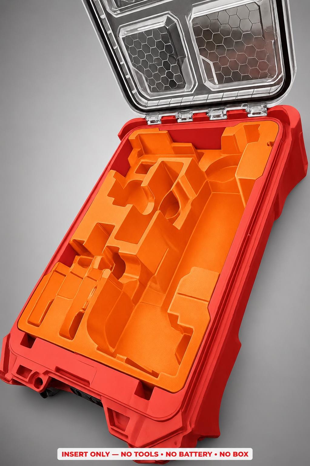 Milwaukee Packout Insert for M12 Oscillating Multi-Tool | 3D Printed Organizer | CAT.2526-20 ORANGE