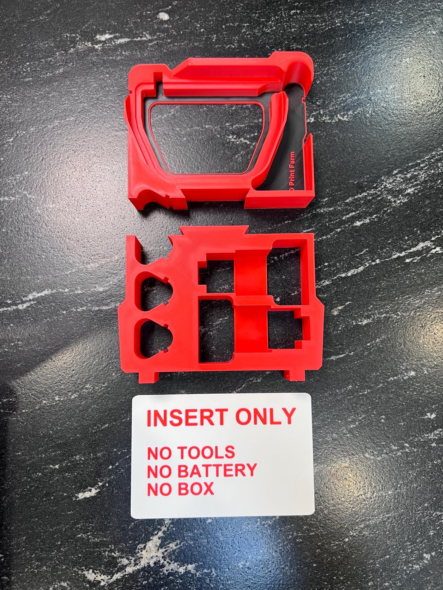 Milwaukee Compatible M12 Battery and Charger Organizing Insert Tray