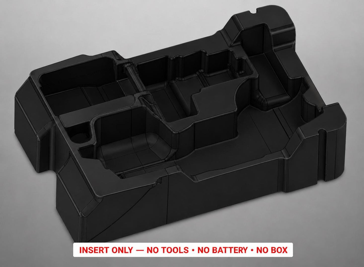 Milwaukee M12 Nibbler Packout Insert | 3D Printed Organizer, Black