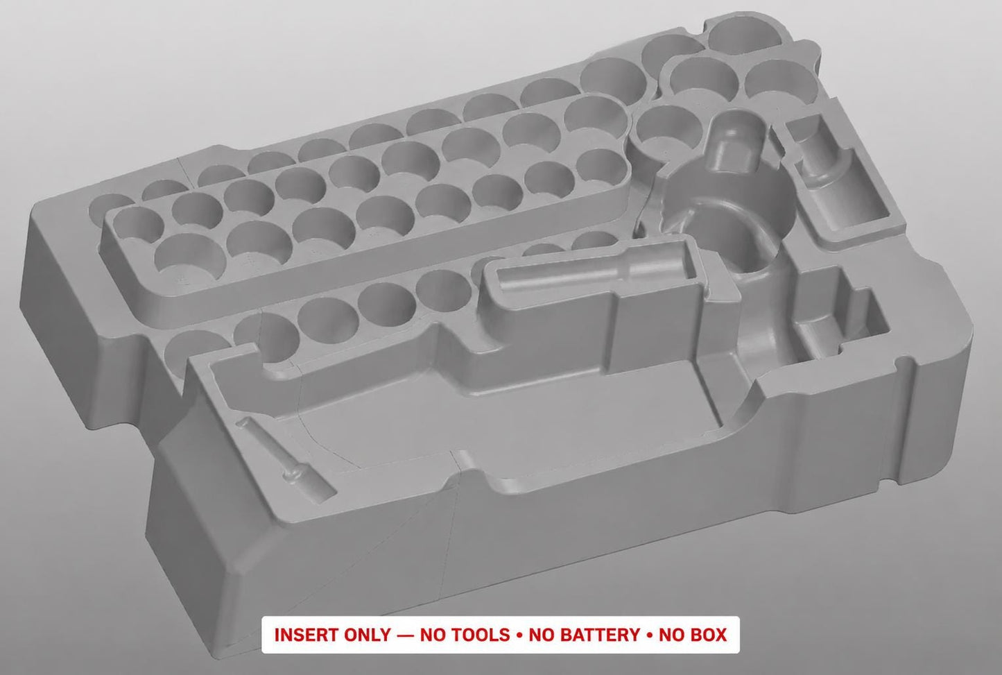 Milwaukee M12 Ratchet Socket Set Insert | 3D Printed Packout Organizer (Gray)