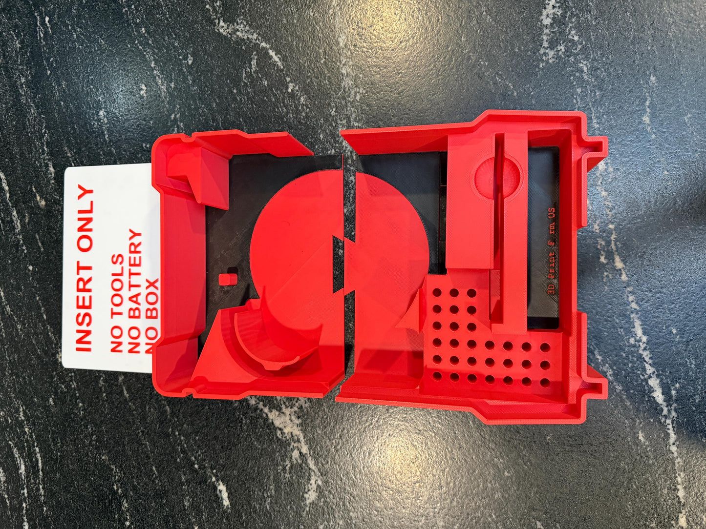 Milwaukee Compatible M18 Compact Router Organizing Insert Tray
