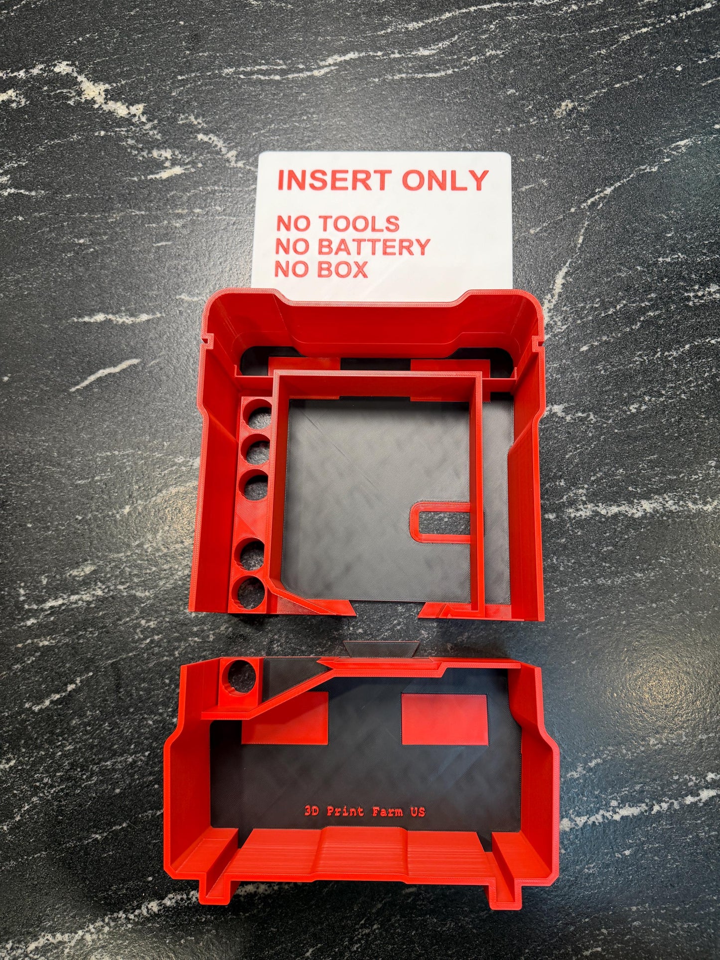 Milwaukee Compatible Red Lithium Rechargeable Laser Packout Insert Tray