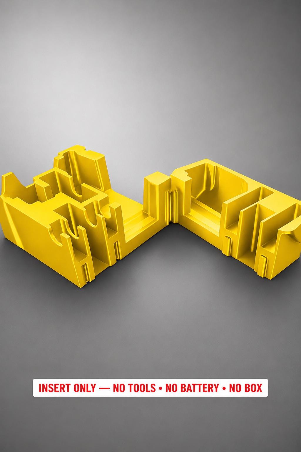 Milwaukee Packout Insert for M12 Oscillating Multi-Tool | 3D Printed Organizer | CAT.2526-20 YELLOW