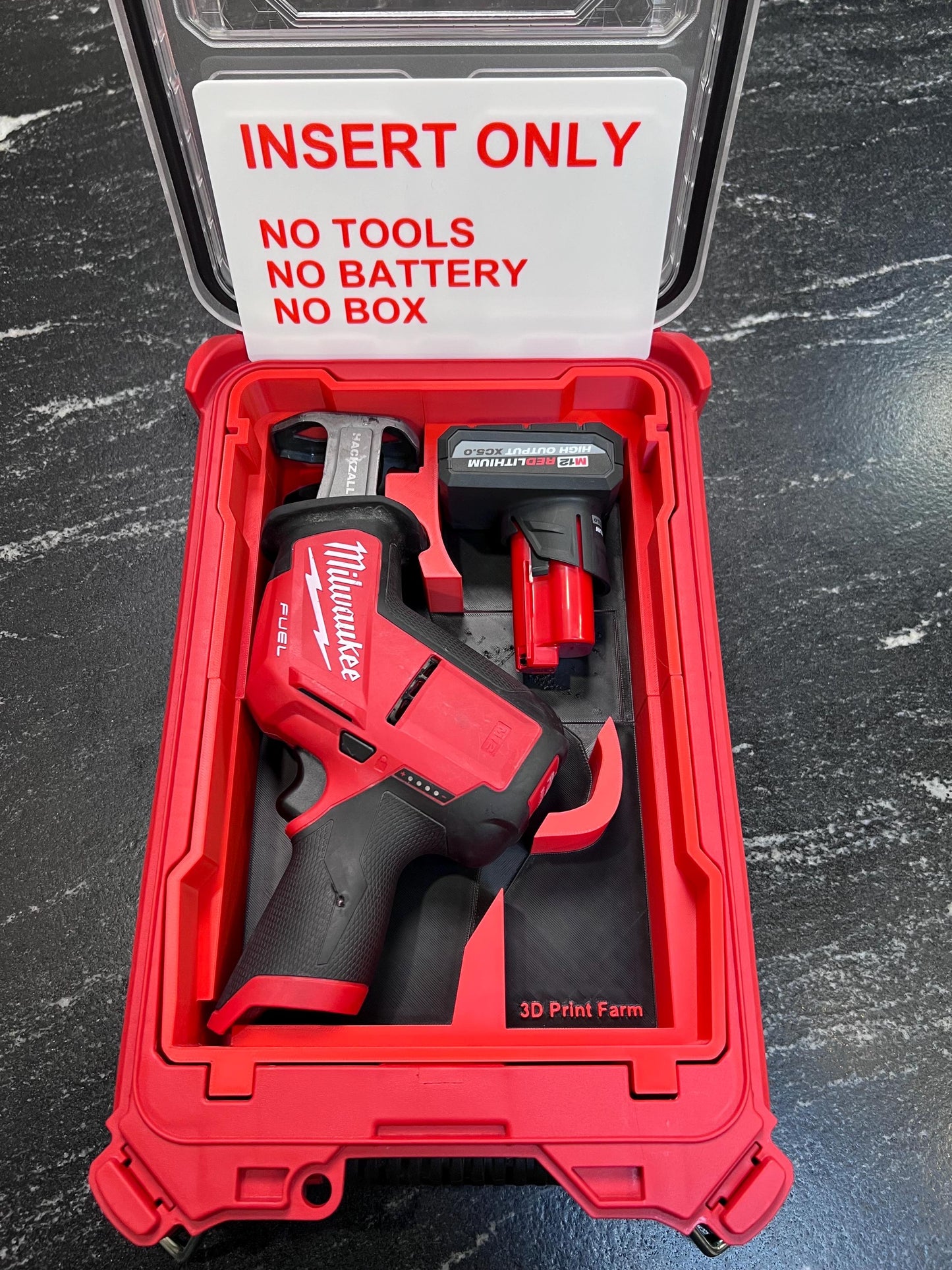 Milwaukee Compatible M12 Fuel Hackzall Organizing Insert Tray