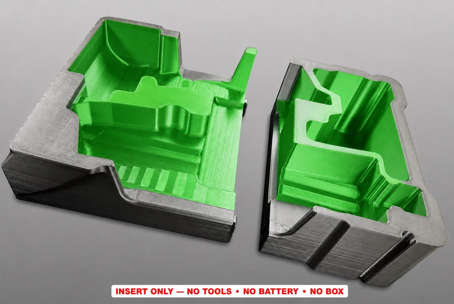 Milwaukee Packout Insert for Die Grinders | 3D Printed Tool Organizer (Green)