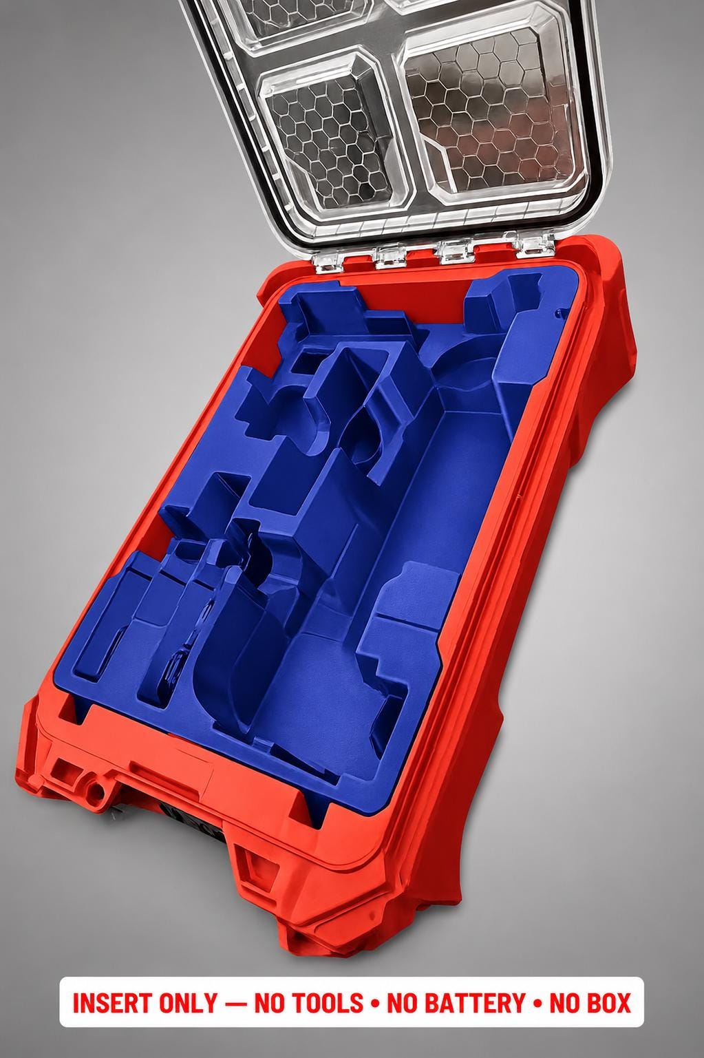 Milwaukee Packout Insert for M12 Oscillating Multi-Tool | 3D Printed Organizer | CAT.2526-20 BLUE