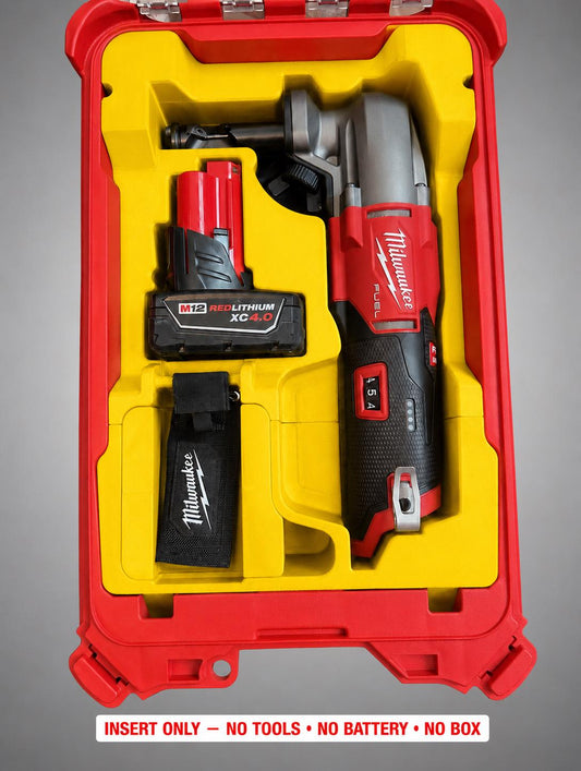 Milwaukee M12 Nibbler Packout Insert | 3D Printed Organizer, Yellow