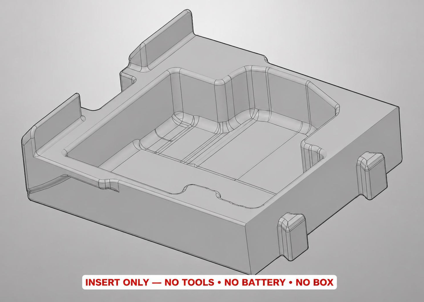 Milwaukee Packout Insert | Laser Meter, Line, Battery Storage Organizer