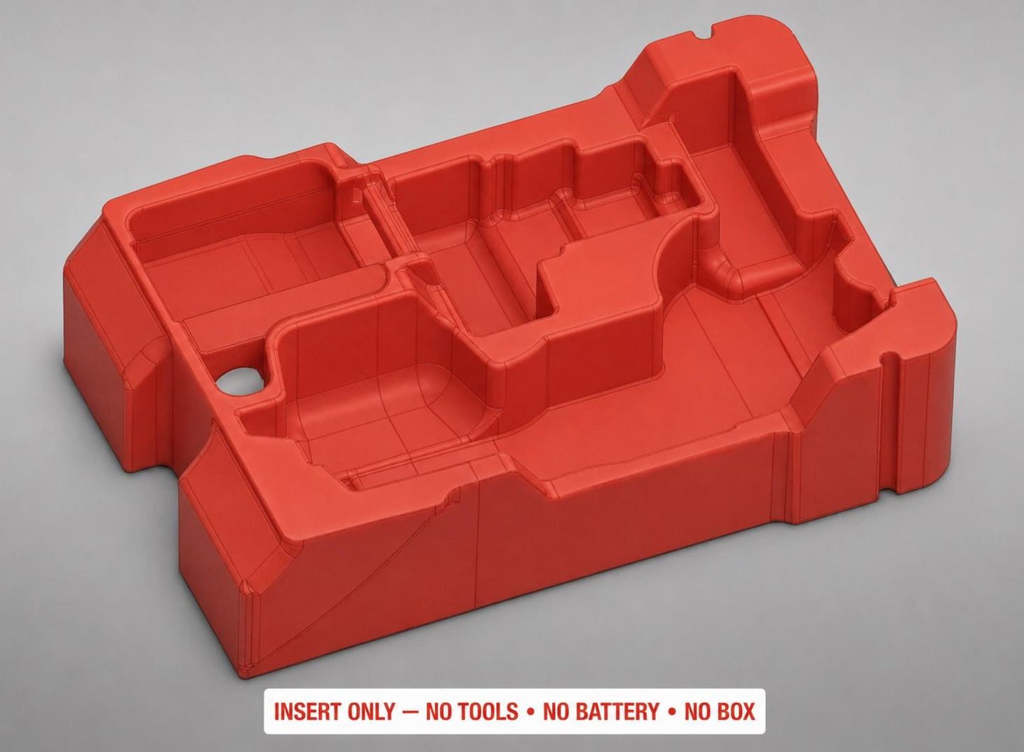 Milwaukee M12 Nibbler Packout Insert | 3D Printed Organizer, Red (CAT.2476-20)