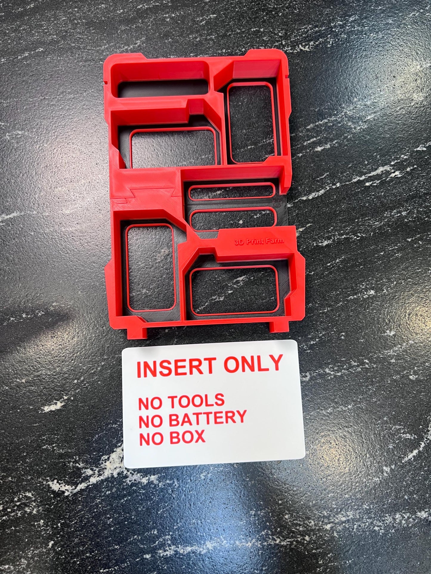 Milwaukee Compatible M18 Battery Organizing Insert Tray