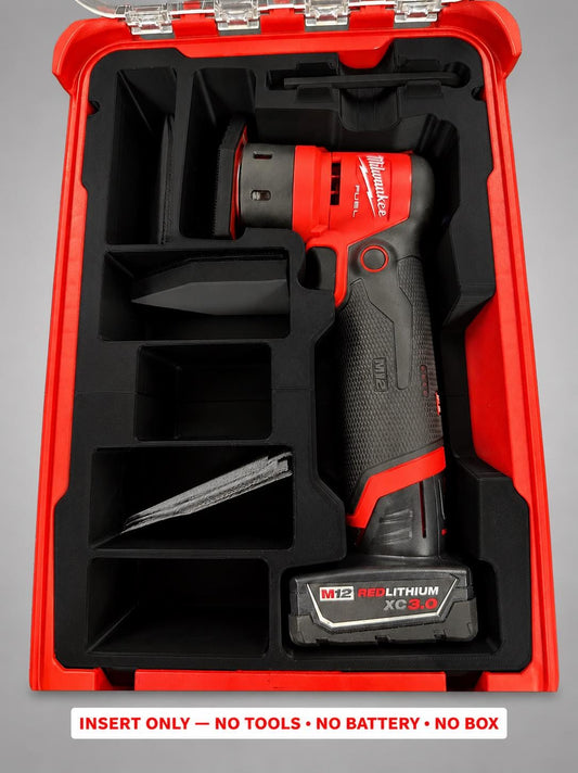 Milwaukee Packout Insert for M12 Sander | 3D Printed Organizer, Black