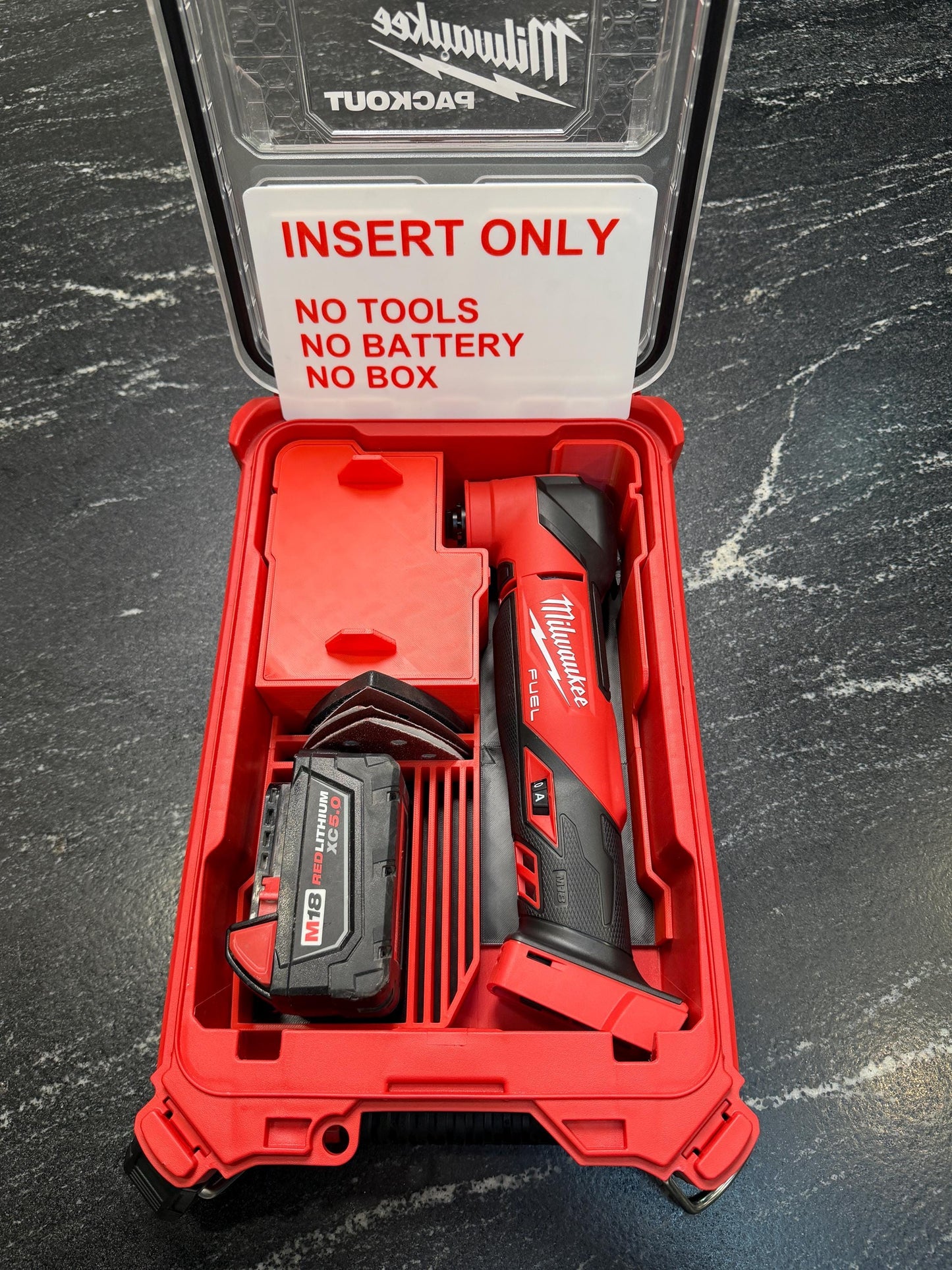 Milwaukee Compatible M18 Oscillating Multitool Packout Insert Tray